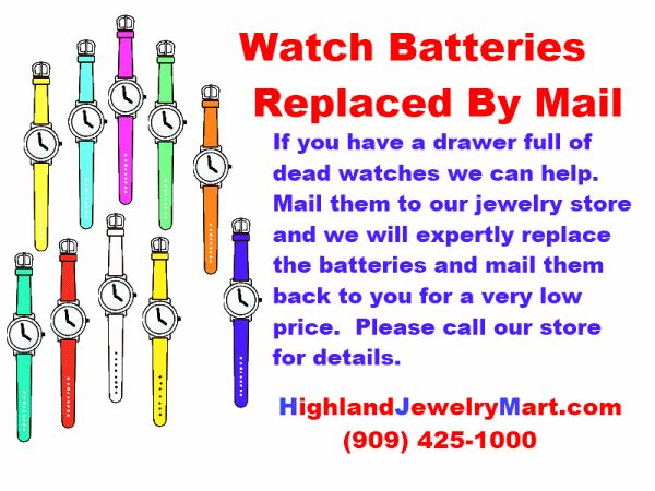 Watch Batteries By Mail